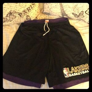 LA Lakers reversible mesh basketball shorts